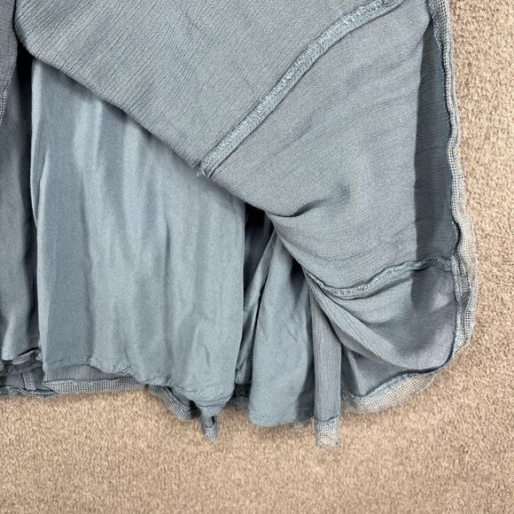 Kimchi Blue Dress Womens Small Blue Embroidered Lace Mesh Boho Flare Lined - Picture 10 of 16